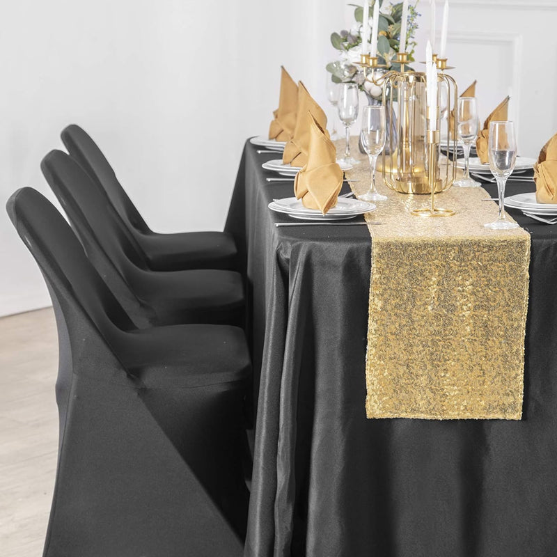 50pcs Stretch Spandex Folding Chair Covers Removable Washable Protective Slipcovers