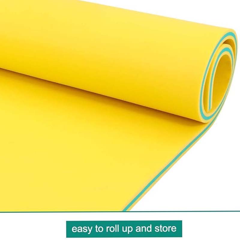 Floating Water Mat, Lily Pad for Water Recreation Pool, Beach, Ocean, Lake, Suitable for Multiple Users,Foam Water Floating Pad, Tear-Resistant XPE Foam,Yellow