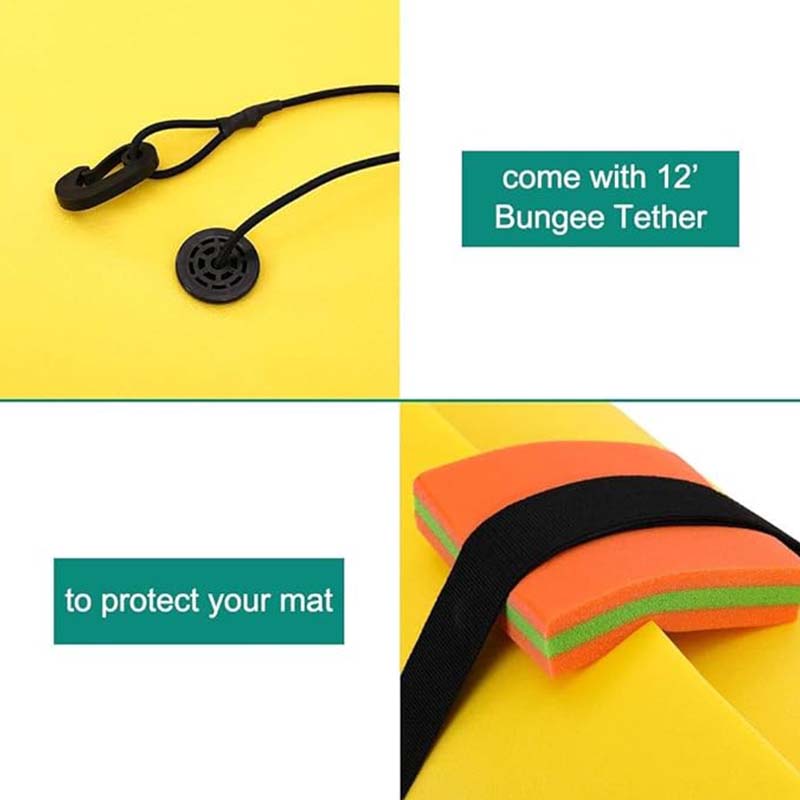 Floating Water Mat, Lily Pad for Water Recreation Pool, Beach, Ocean, Lake, Suitable for Multiple Users,Foam Water Floating Pad, Tear-Resistant XPE Foam,Yellow