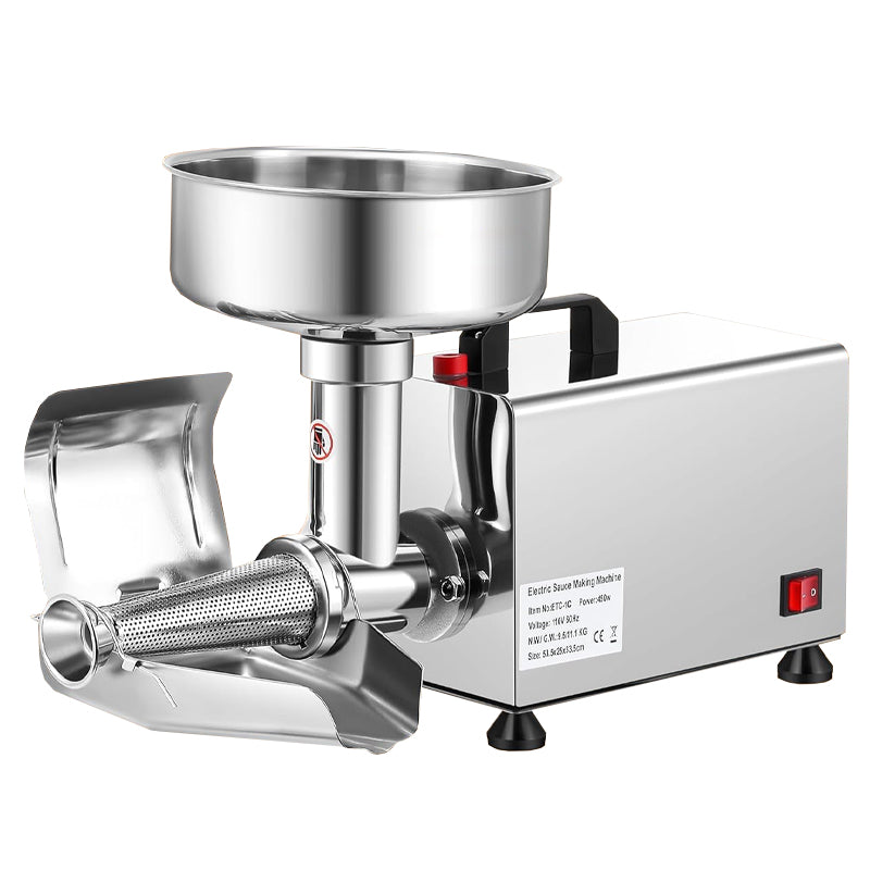 450W Electric Tomato Strainer Stainless Steel Tomato Milling Machine Commercial Food Squeezer