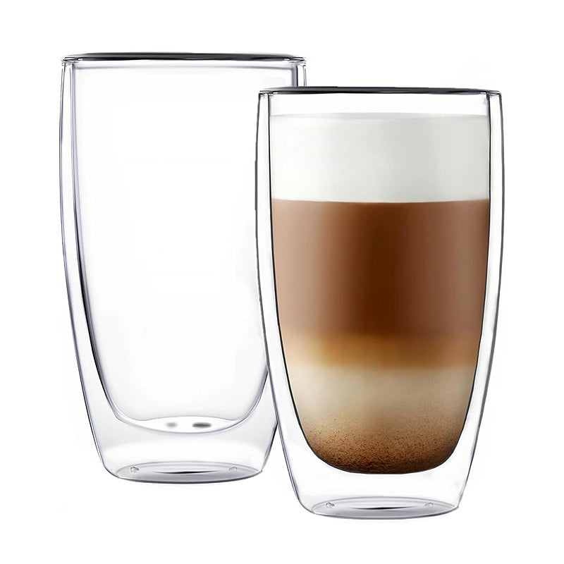 400ml Insulated Coffee Glass Double Wall Thermo Glass Cup Borosilicate Glass for Cappuccino Tea