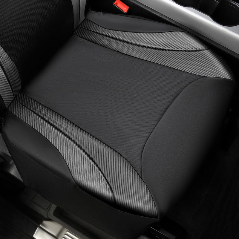 Car Seat Covers Premium Carbon Fiber Leather 5mm Composite Sponge Inside for SUV Van Sedan Truck