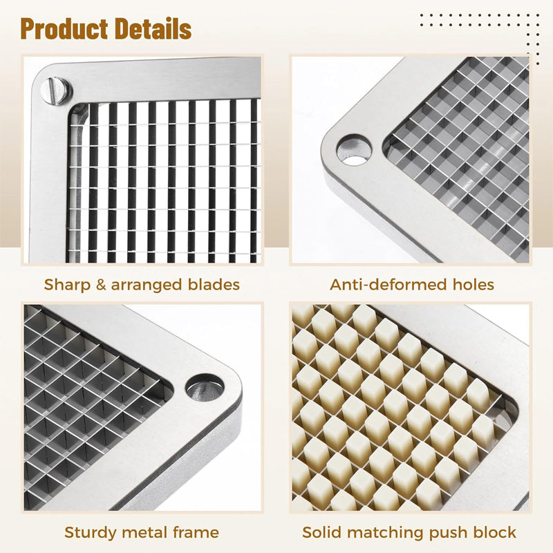 1/4 inch Replacement Chopper Blade Stainless Steel French Fry Cutter Blade Vegetable Dicer Slicer Blade