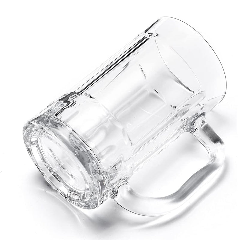 410ml Heavy Beer Mug Large Beer Glasses with Handle Glass Steins Classic Beer Mug