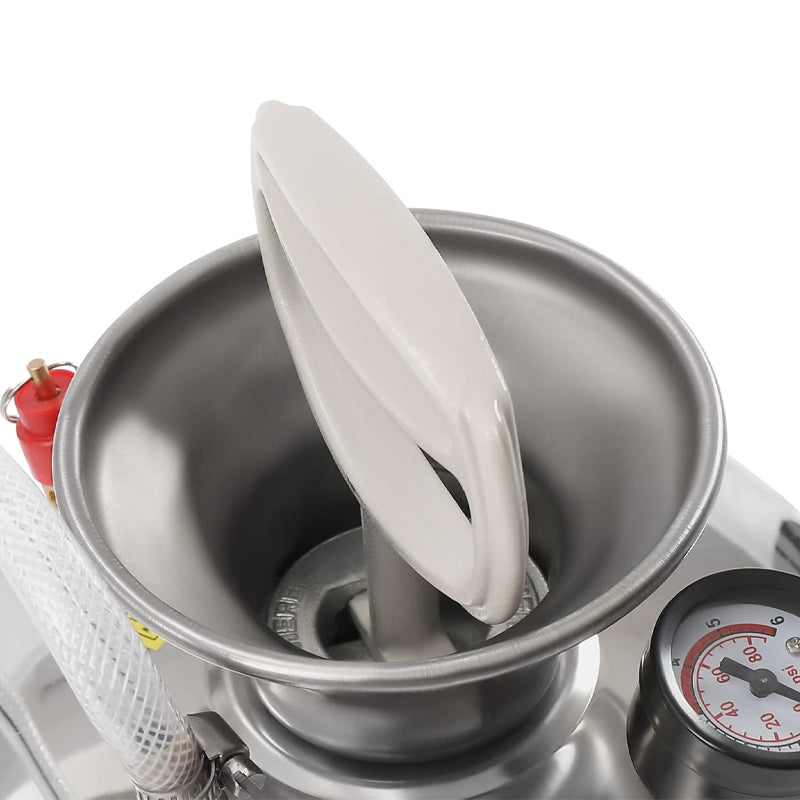 2Gal Stainless Steel Sprayer with Pressure Gauge and Safety Valve Hand Pump Sprayer for Gardening Lawn