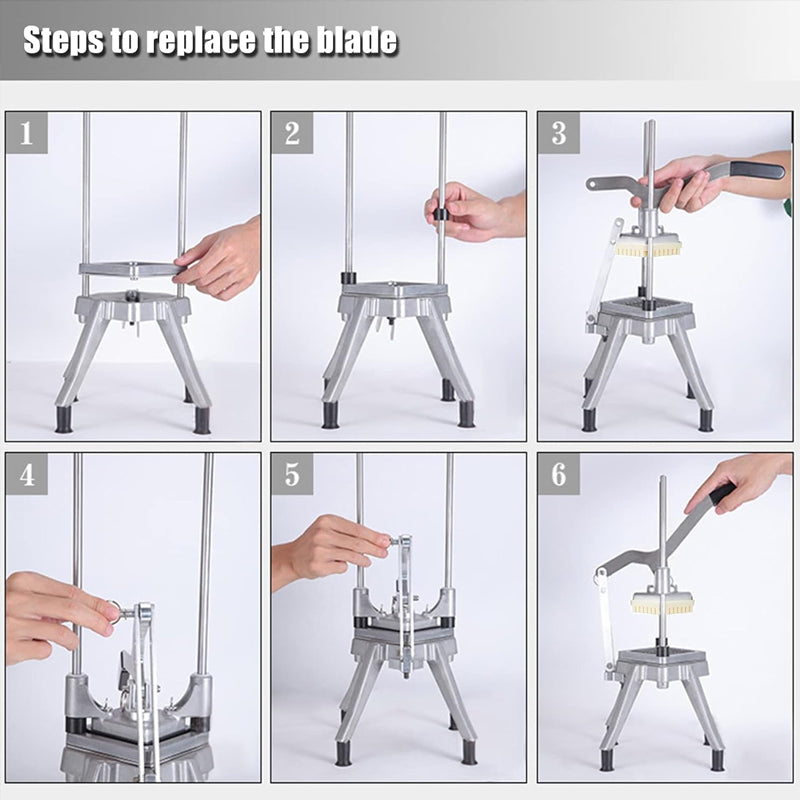 1/2 inch Dicer Blade Replacement Chopper Blade Commercial Stainless Steel Blade for French Fry Cutter