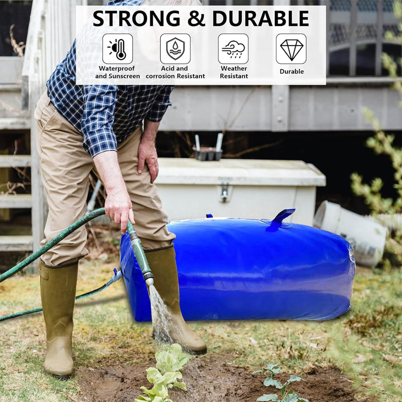 1000L/264 Gallon Water Storage Bladder Large Capacity PVC Water Storage Container Emergency Water Tank
