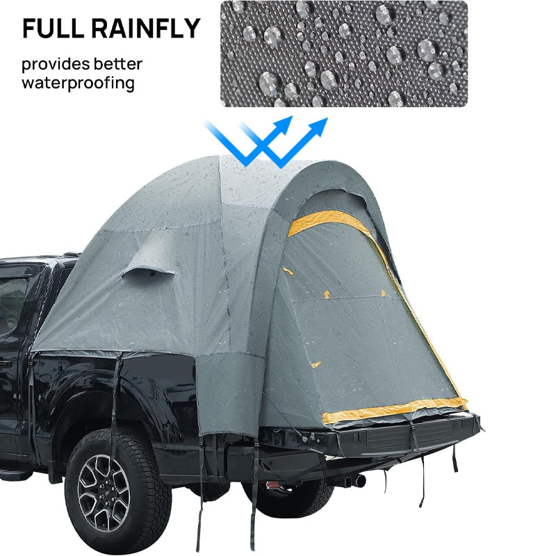 5.5'-6' Pickup Truck Tent PU2000mm Double Layer Truck Tent Accommodate 2 Person