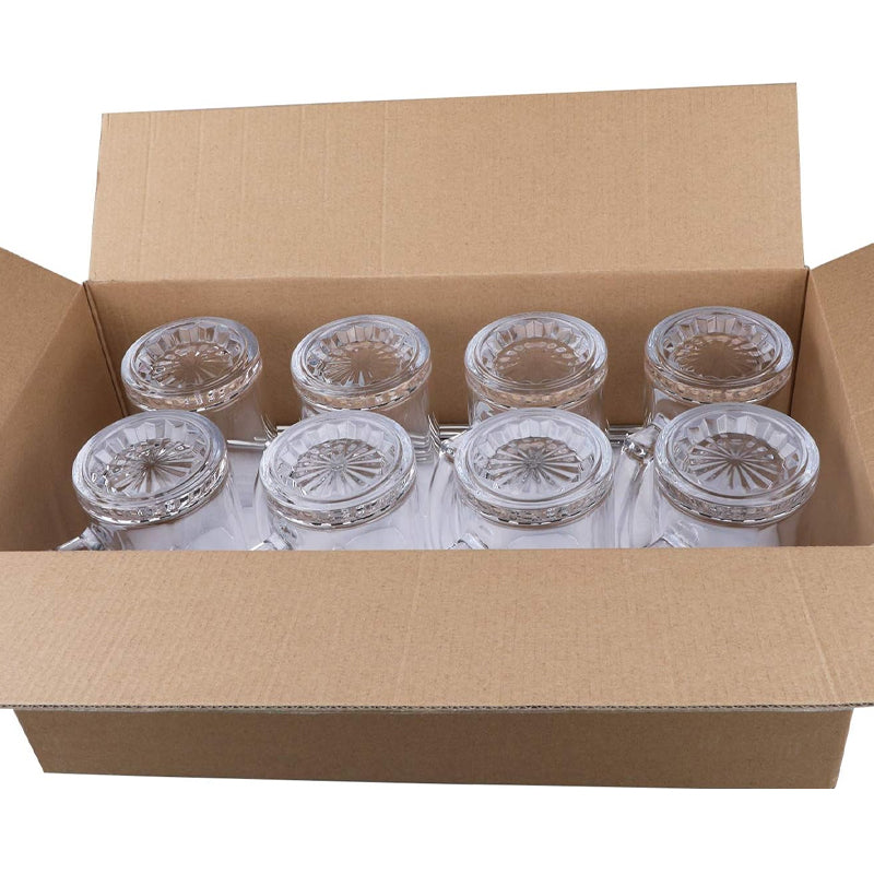 500ml Beer Mug Glass Mug With Handle Large Beer Glass For Freezer Drinking Glass