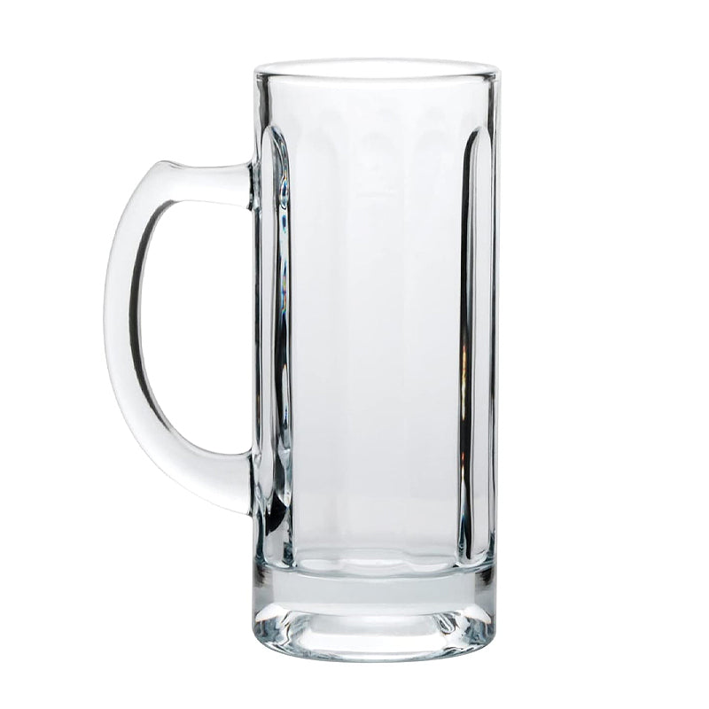 Glass Beer Mug Clear 500ml 16 oz Glass Mug with Handle Versatile Glass Cup