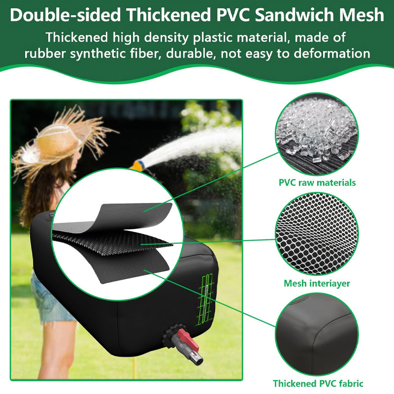 110L/29 Gallon Water Storage Bladder Water Tank Water Bag Foldable Water Storage Container