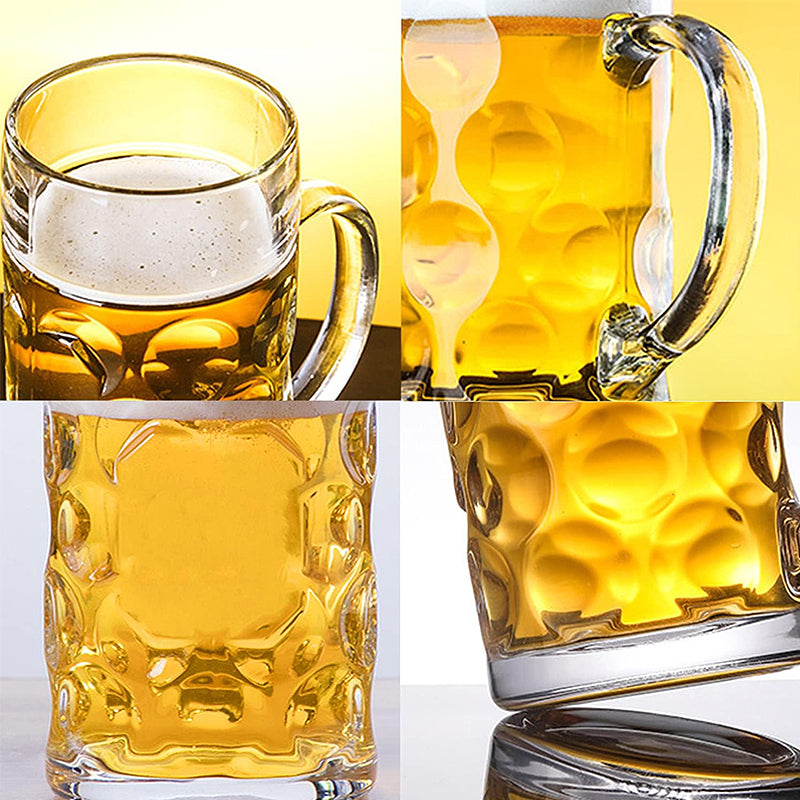 1200ml/40oz Big Beer Mug Jumbo Glass Beer Mug With Handle Super Beer Glass BPA Free