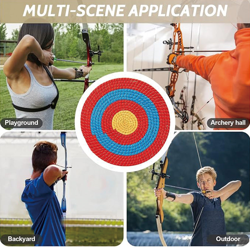 Archery Targets for Backyard 20 Inch Traditional Hand-Made Round Straw Archery Target Bow & Arrow Target for Archery Practice