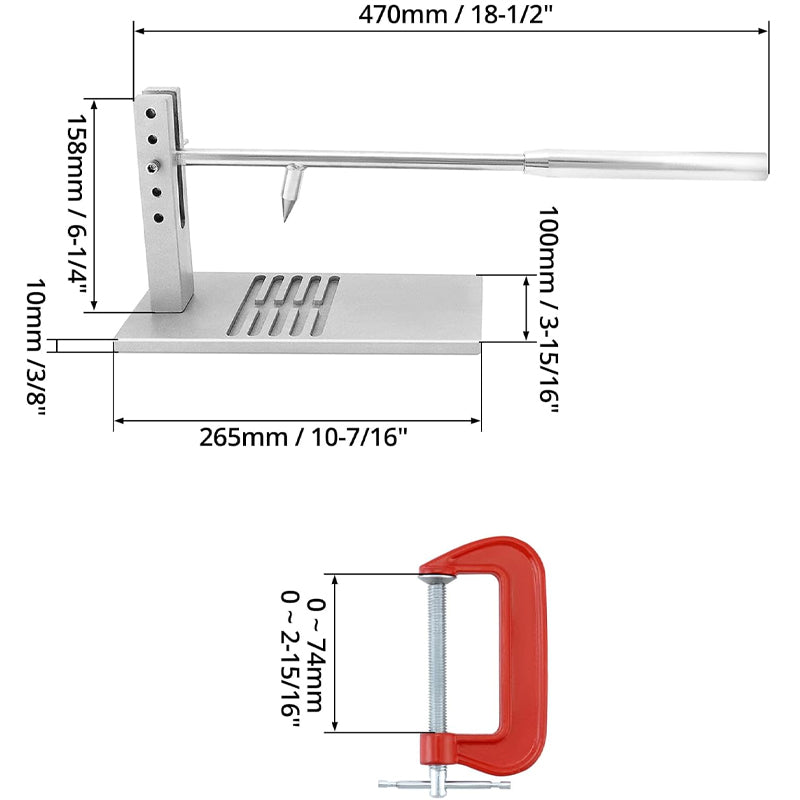 Oyster Shucker Machine Set Stainless Steel Oyster Opener Tool Adjustable Oyster Shucker Tool