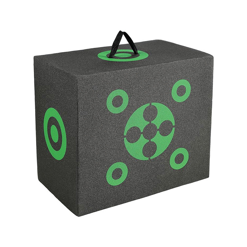 Archery Target Block, 16"x18" All-Side Bow Target Block, Outdoor Portable Archery Target with Carry Handle, Easy Arrow Removal,Lightweight, Easy to Transport, Black