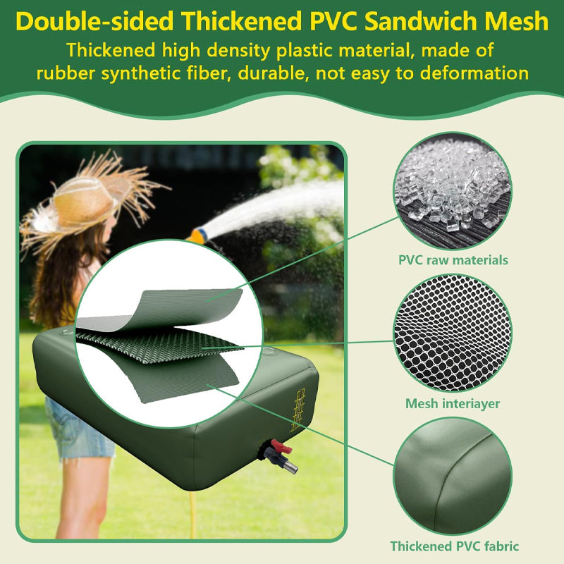 264 Gallon/1000L Large Capacity Foldable Water Storage Bladder Portable Emergency Water Bag