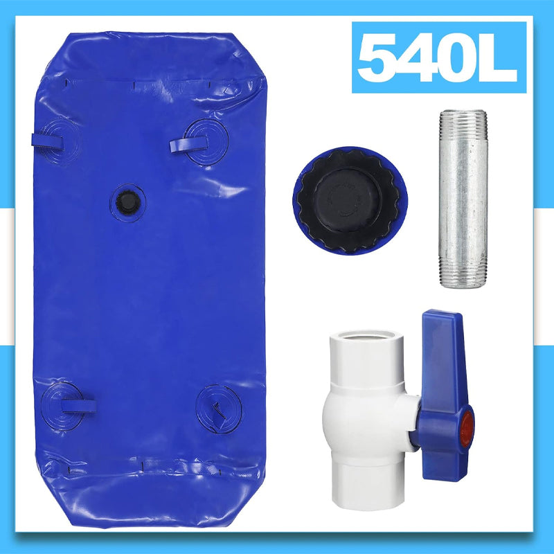 540L/142.65 Gallon Water Storage Bladder Large Capacity Emergency Water Bladder Tank