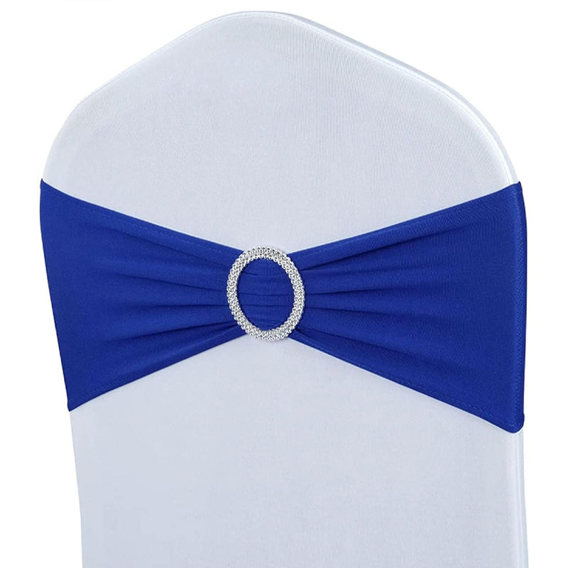 Gold Stretch Spandex Chair Sashes 50PCS Chair Sashes Spandex Stretch Chair Bows