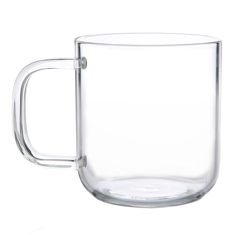480ml/16oz Large Coffee Glass Hot/Cold Coffee Cup Tea Beverage Drinking Glass