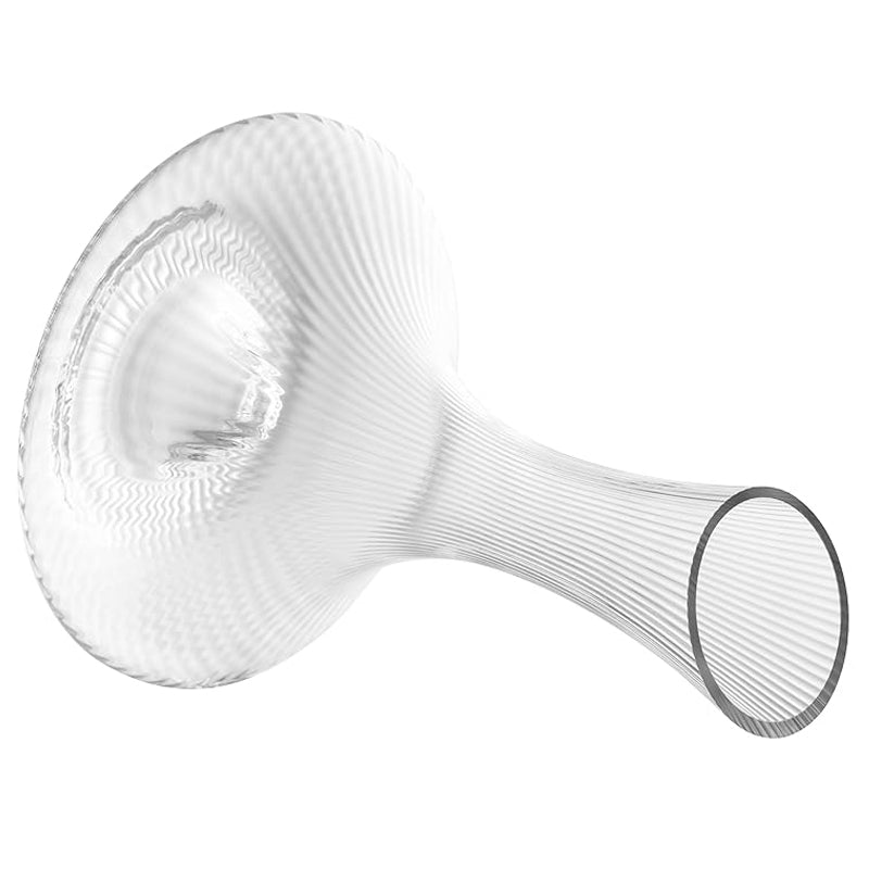 750ml Wine Decanter Lead-Free Crystal Glass Vertical Stripe Design Wine Accessories