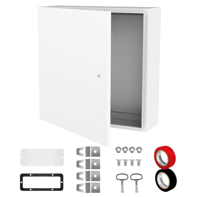 24" x 24" x 8" Electrical Enclosure Outdoor Electrical Junction Box IP66 Waterproof & Dustproof