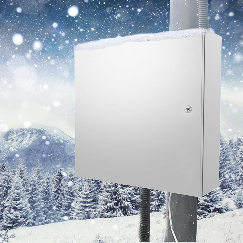 24" x 24" x 8" Electrical Enclosure Outdoor Electrical Junction Box IP66 Waterproof & Dustproof