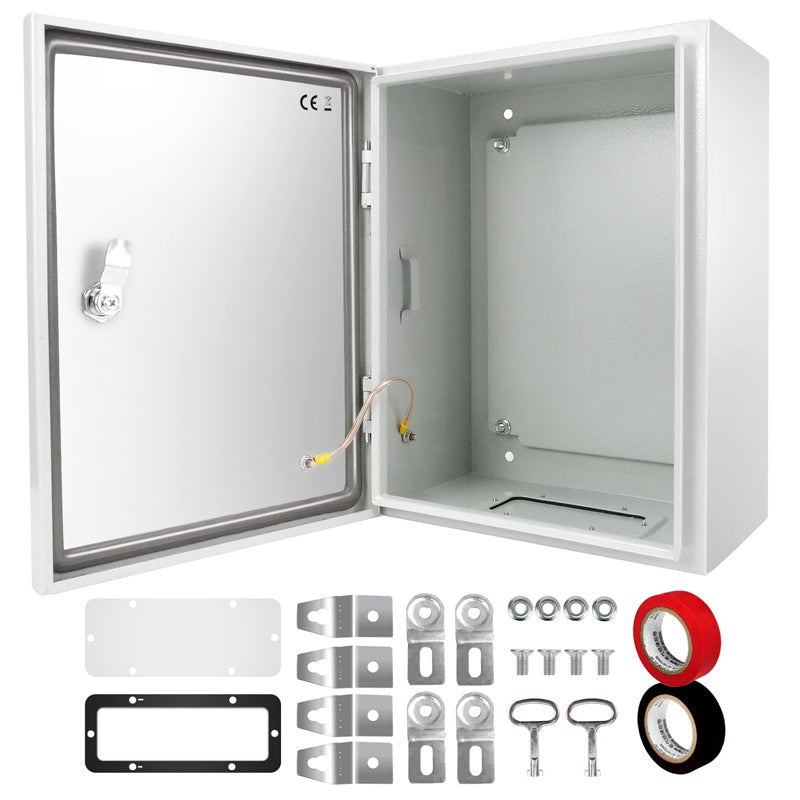20" x 16" x 8" Electrical Enclosure NEMA 4X Wall Mounted Electrical Junction Box Lockable Junction Box