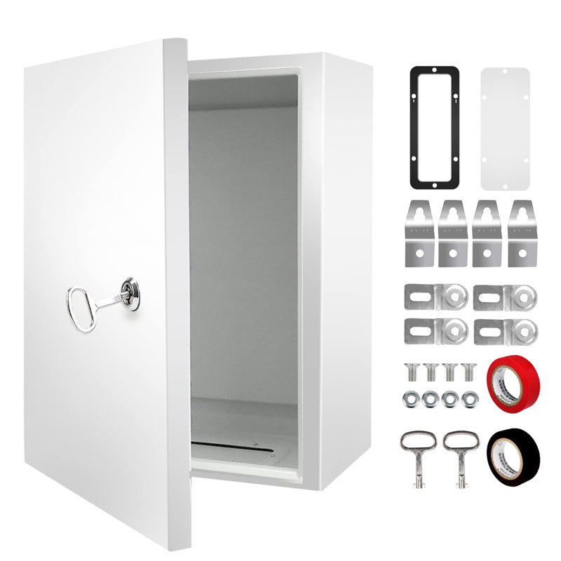 20" x 16" x 8" Electrical Enclosure NEMA 4X Wall Mounted Electrical Junction Box Lockable Junction Box