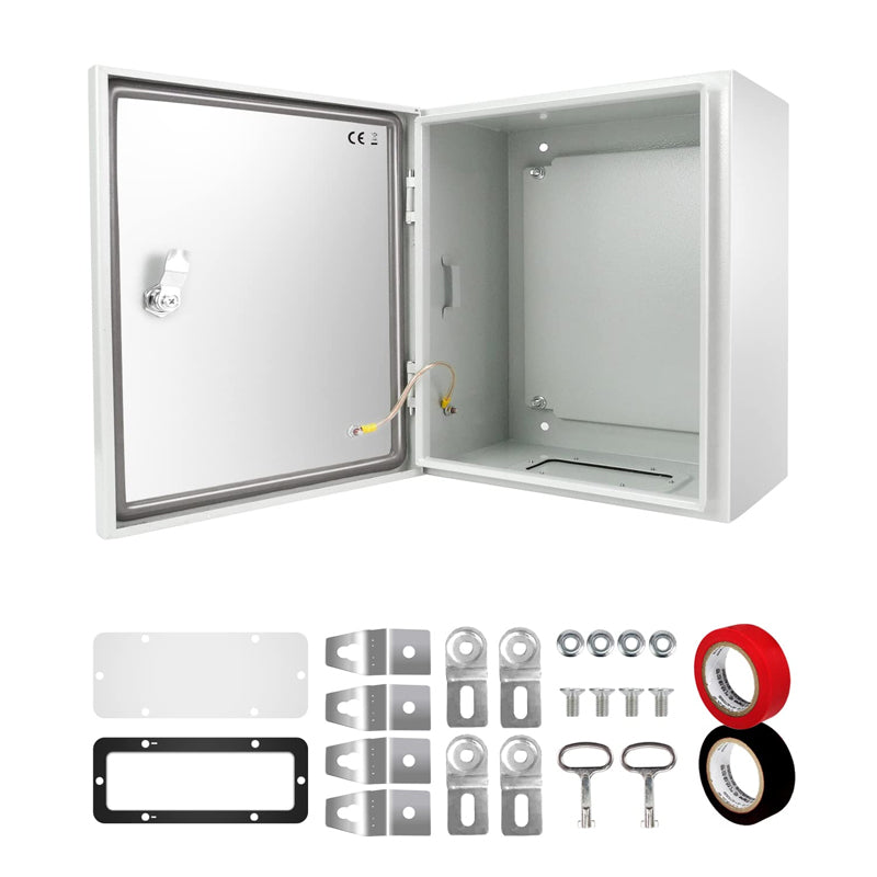 12" x 10" x 6" Electrical Enclosure Steel Electrical Junction Box NEMA 4X IP66 Enclosure Box