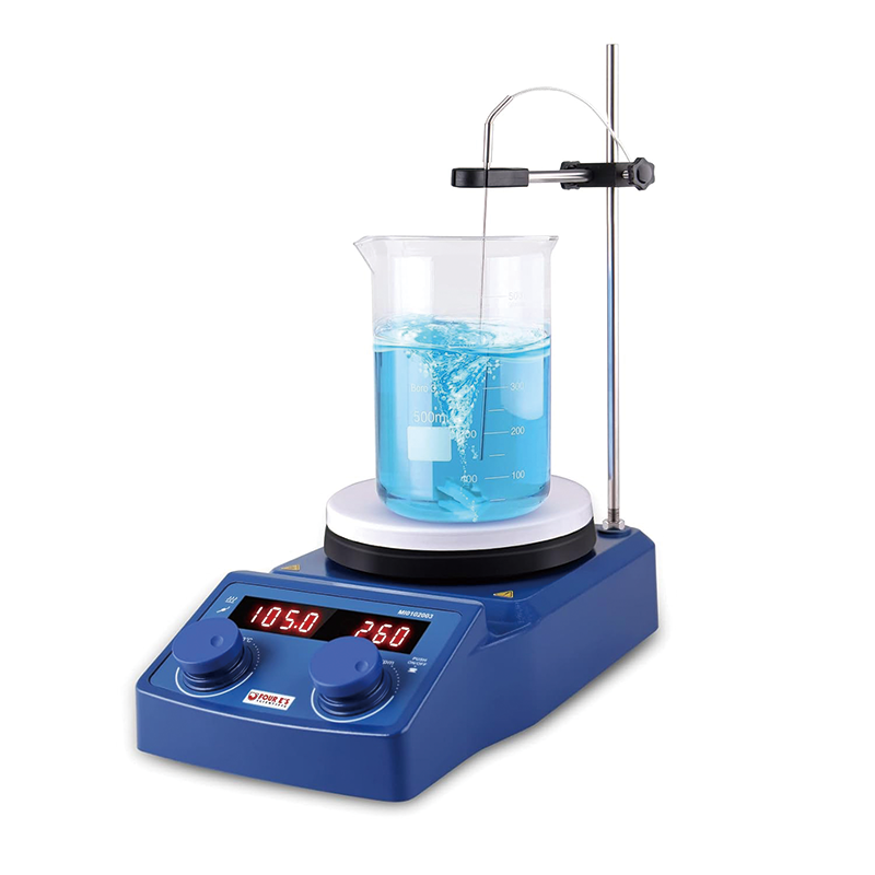 Magnetic Stirrer, 5 inch Magnetic Stirrer Hot Plate with Temp Probe Holder, 100-1500RPM 280°C/ 536°F, 600W Heating Power