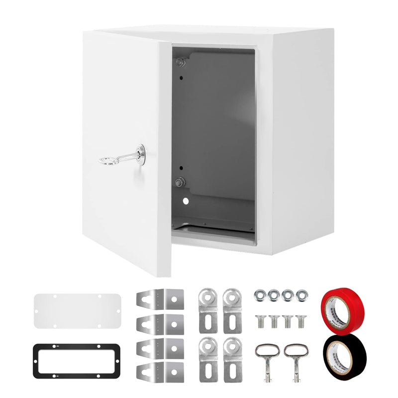 12" x 12" x 8" Electrical Junction Box Steel Enclosure NEMA 4X Enclosure Box Wall Mounted IP66