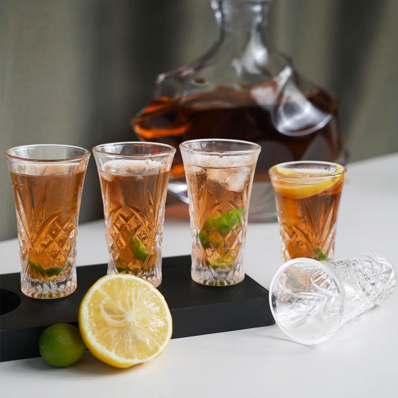 55ml Spirits Shot Glass Heavy Base Tequila Shot Glass Lead-Free Glass for Whiskey Vodka