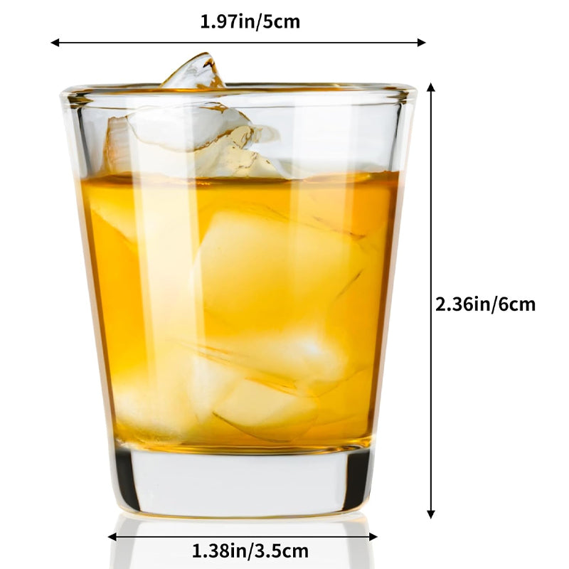 45ml/1.5oz Spirits Shot Glass High Quality Tequila Shot Glass with Heavy Base Whiskey Espressos Glass