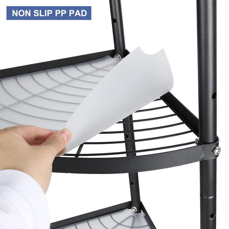 6-Tier Kitchen Cookware Stand Multi-layer Pot Rack Carbon Storage Organizer for Pans Pots and Kettles