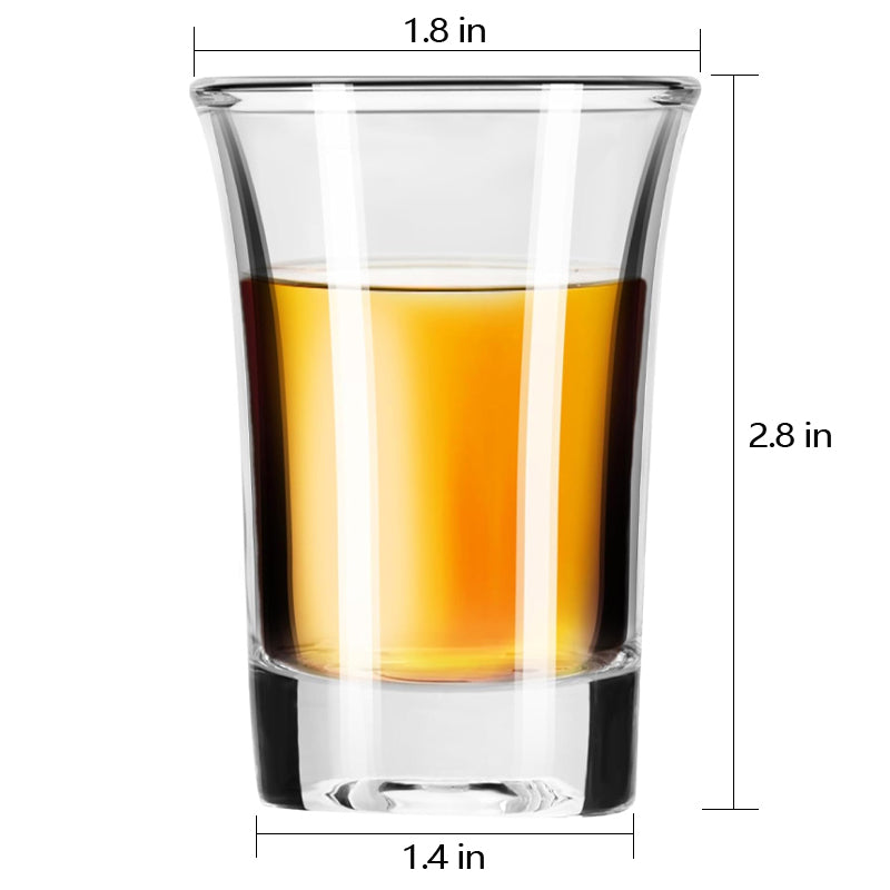 Elegant 45ml/1.5oz Spirits Shot Glass Lead Free Glass Whiskey Tequila Vodka Shot Glass