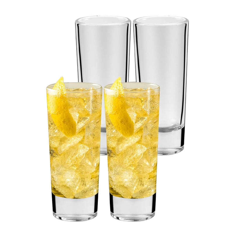 60ml/2oz Cylinder Spirits Shot Glass Lead Free Liquors Shot Glass Break-Resistant Leak-Proof