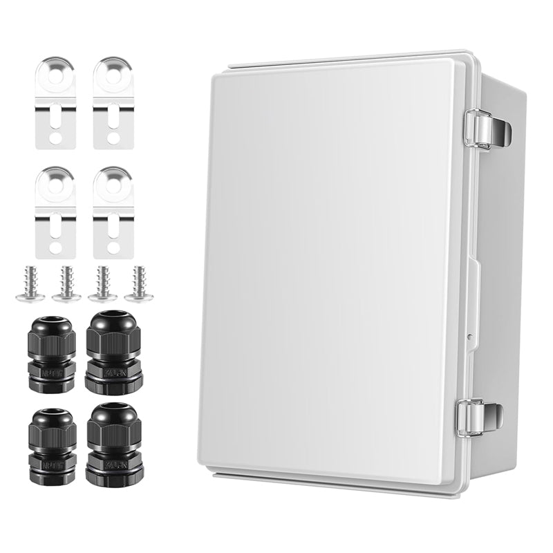 11.4" x 7.5" x 5.5" ABS Plastic Electrical Enclosure Waterproof Outdoor Junction Box for Electrical Projects