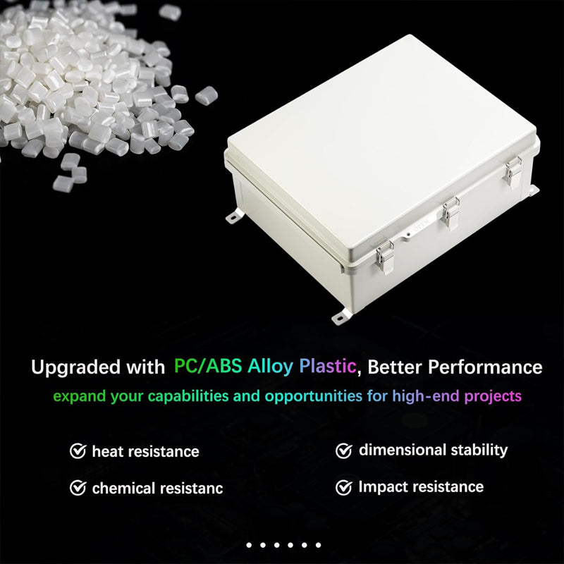 20.3" x 16.4" x 7.9" Alloy Plastic Electrical Enclosure IP67 Outdoor Junction Box Enclosure Box