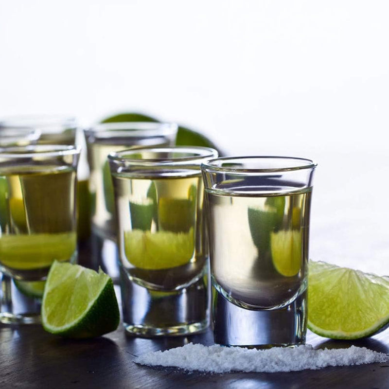 30ml/1oz Shot Glass Cone Shaped Spirits Shot Glass with Heavy Base Wide Mouth