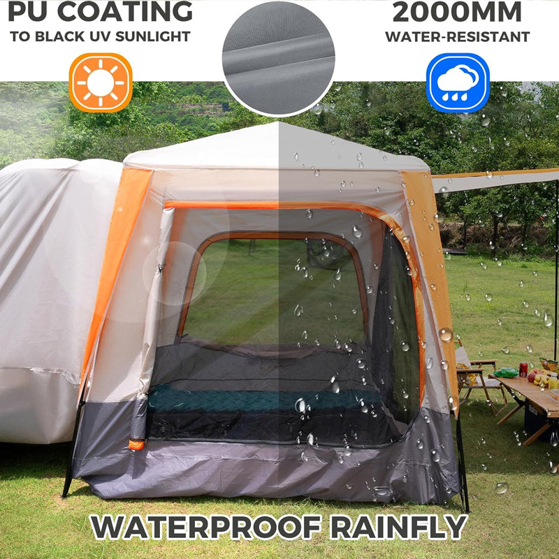 SUV Camping Tent Double Door Design Rainfly Waterproof Outdoor SUV Tent with Poles