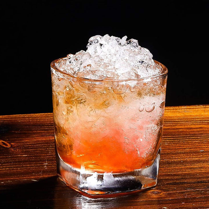 240ml/8oz Square Whiskey Glass Premium Quality Spirits Shot Glass Crystal Drinking Glass