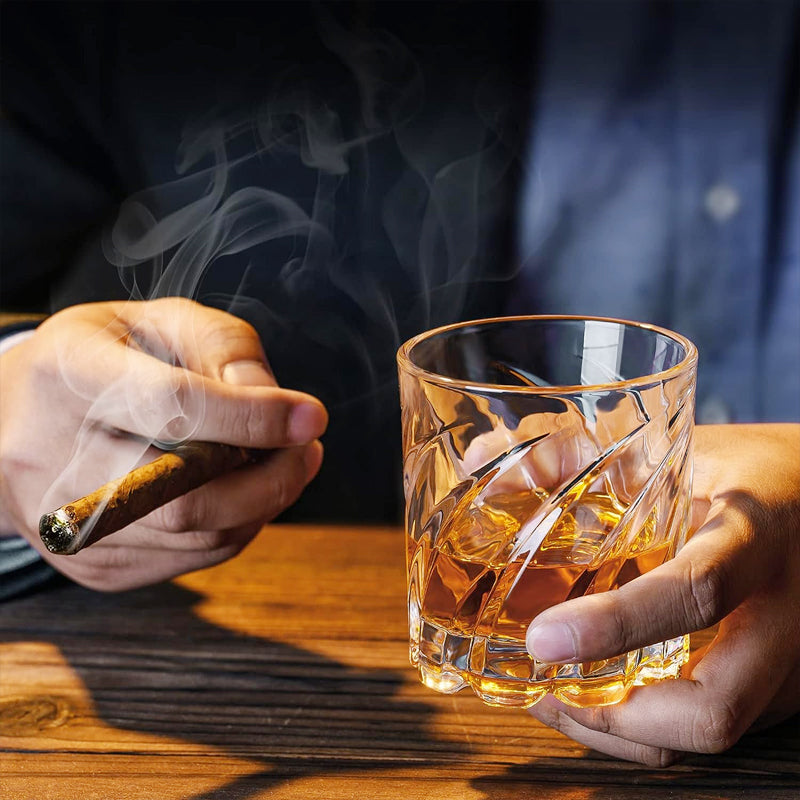 150ml/5oz Spinning Whiskey Glass Old Fashioned Glass Cocktail Glass Bourbon Glass