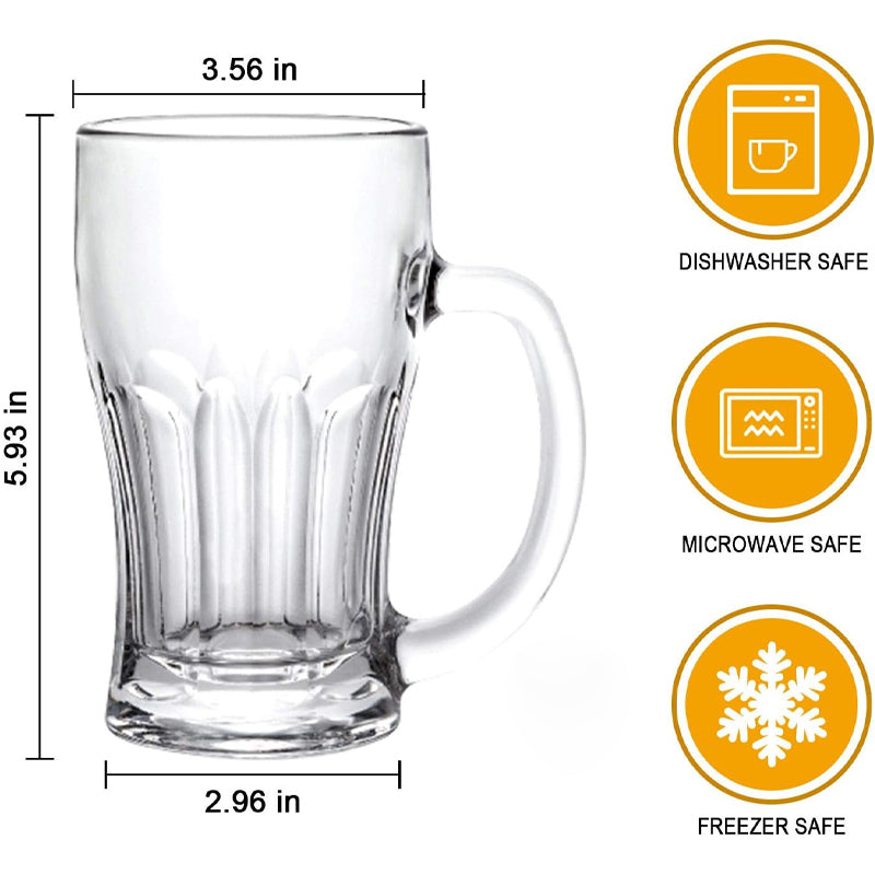 520ml/18oz Beer Mug Lead Free Glass Pub Beer Cup Drinking Glass Coke Cola Juice Glass