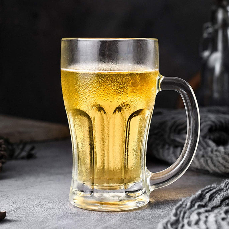 520ml/18oz Beer Mug Lead Free Glass Pub Beer Cup Drinking Glass Coke Cola Juice Glass