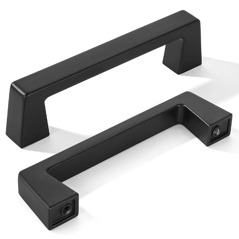 3.75Inch/96mm Cabinet Pulls 10pcs Furniture Pulls Matte Black Kitchen Cabinet Handles