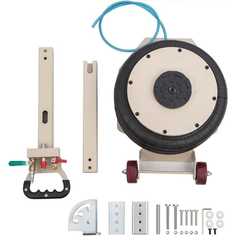 5 Ton/11000 lbs Pneumatic Car Jack Adjustable Long-Handle Air Jack White Triple Bag Air Jack