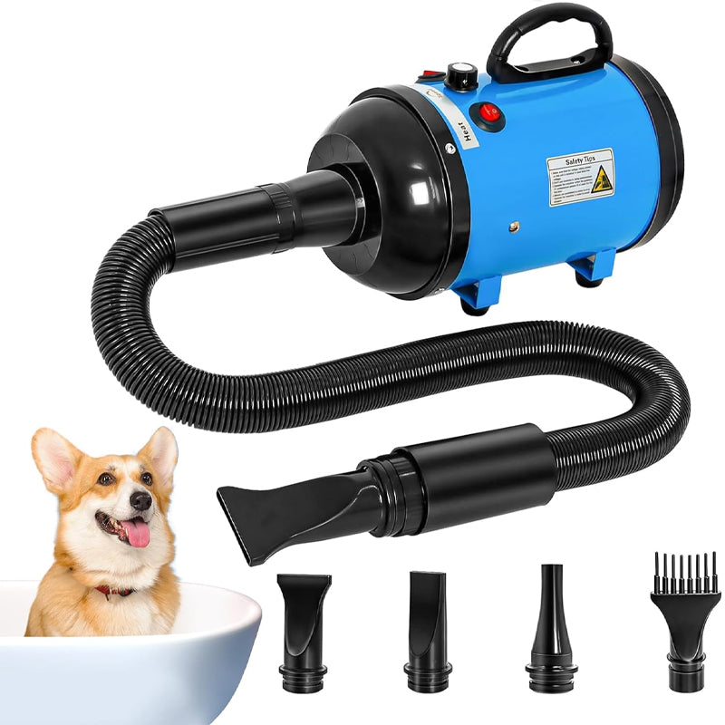 5.2HP 3500W Dog Dryer High Velocity Pet Hair Dryer Adjustable Temperature Pet Dryer Machine