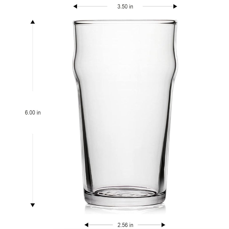 600ml/20oz Pint Glass Classics Craft Beer Glass Pub Tumbler Beer Glass Elegant Glassware