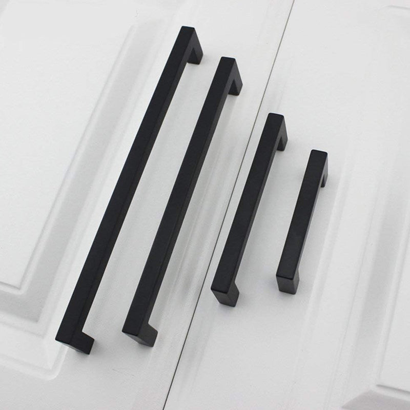 6 1/4 Inch Square Cabinet Pulls 10pcs Stainless Steel 160mm Center to Center Slim Cabinet Handles
