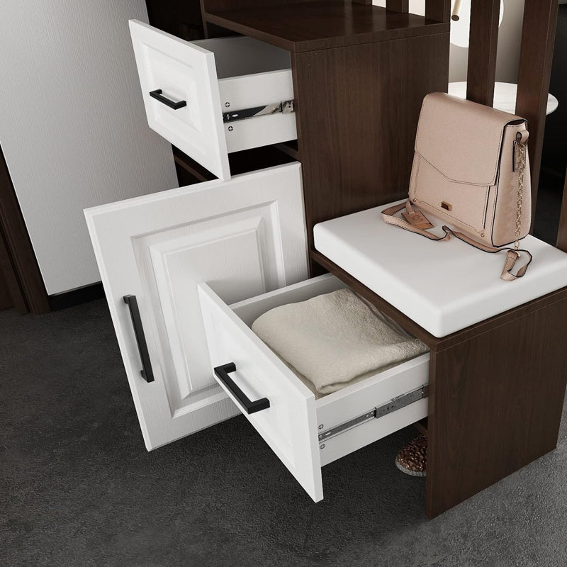 3 3/4 Inch Drawer Pulls 30pcs Stainless Steel Black Kitchen Cabinet Handles for Kitchen Bathroom Bar